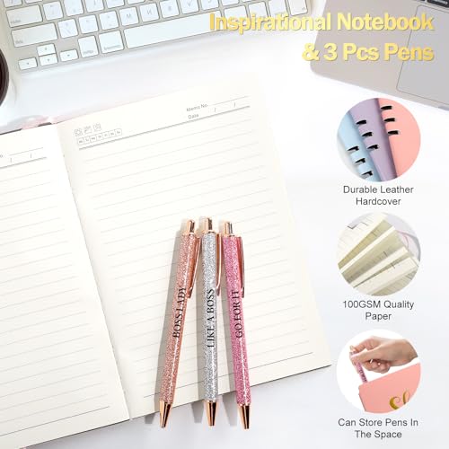 Suhctuptx Boss Gifts for Women, Christmas Gift for Female, Best Boss Lady Gifts for Women Funny Thank You Appreciation Day Basket Birthday Farewell Gift for Bosses Leader Manager Supervisor(Pink)