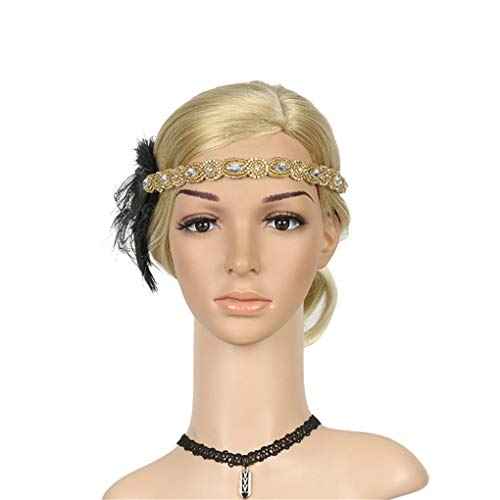 1920s Flapper Headband Roaring 20s Great Gatsby Headpiece for Women headpieces Headband