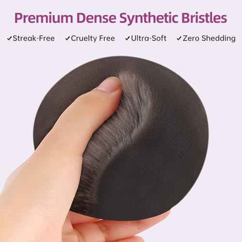 Extra Large Body Makeup Brush, 3.54 inch Dense Streak-free Self Tanner Brush, Tanning Applicator for Body Blend & Blur, Bronzer, Leg Makeup, Powder and Cream, Soft Cruelty-Free Kabuki Brush Bristles