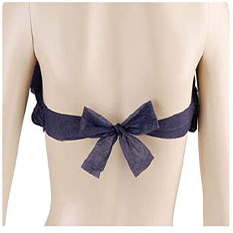 Disposable Underwear & Bra Set - 50 Pcs Breathable Travel Spa Wraps | Navy Blue