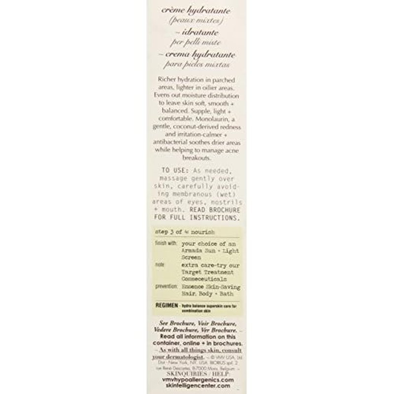 VMV Hypoallergenics Superskin Hydra Balance Smart Moisturiser for Combination Skin, 4 Fluid Ounce