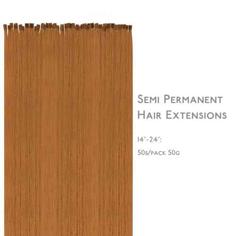 WENNALIFE U Tip Hair Extensions Real Human Hair, 50g 50s 20 Inch Auburn Ginger Remy Hair K Tip Invisible Straight Keratin Bond Hot Fusion Hair