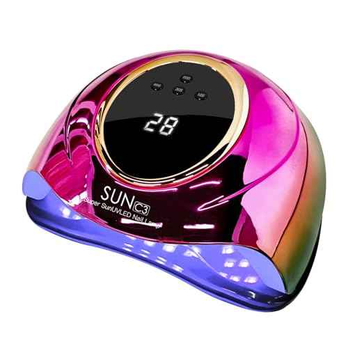 Professional UV Light for Gel Nails - 63 LED Beads with Auto Sensor & 4 Timer Settings, High-Power LED/UV Lamp for Fast Curing, Salon & Home Gel Polish Dryer