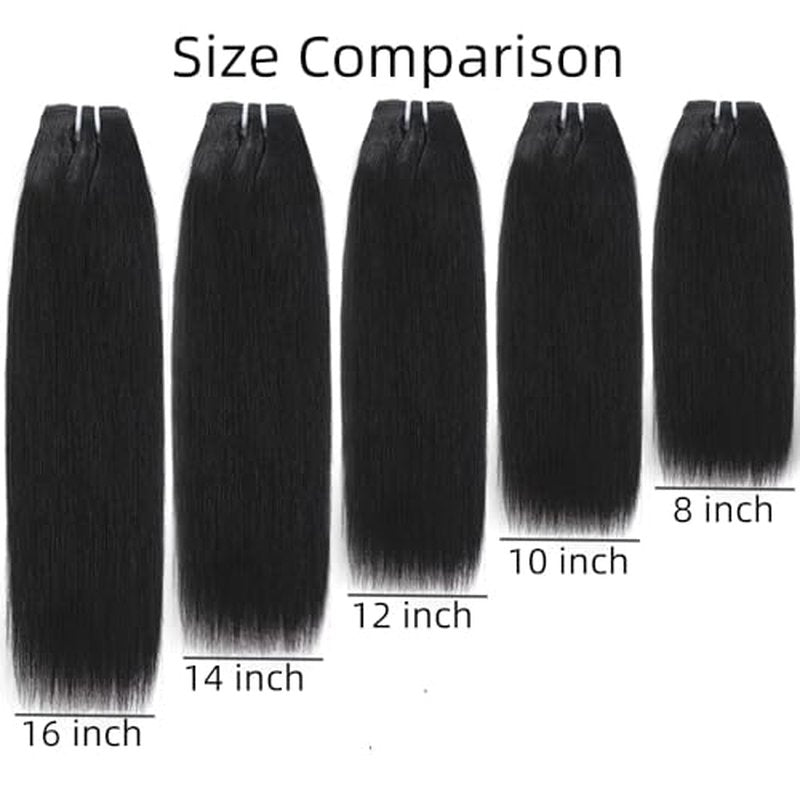10 inch 12 inch short hair bundles 10A Brazilian Straight Virgin Hair 4 Bundles Straight Hair 100% Unprocessed Straight Human Hair