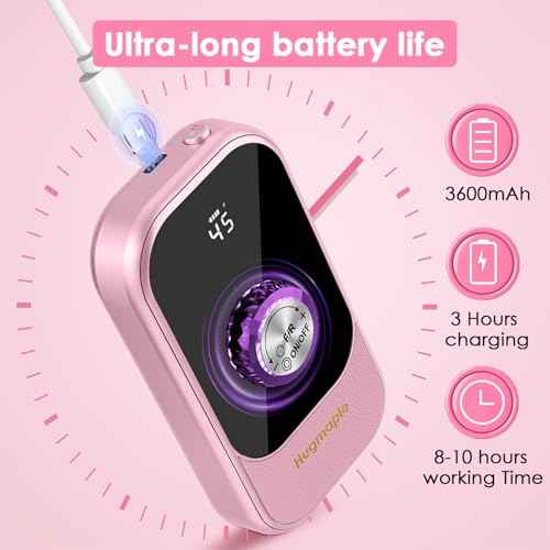 Professional Electric Nail Drill File, HUGMAPLE 45000RPM Portable E-File Machine with Bits & Base, Rechargeable Cordless Nail Drill Kit for Shaping, Removing & Polishing Gel Nails for Salon Home