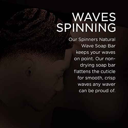 Xotics Spinners Wave Soap Bar for Men Women with Cocoa & Shea Butter 5oz | All Natural 360 Wave Shampoo Bar Handmade | 100% Pure Organic Wavy Hair Soap Bar