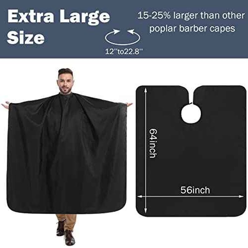 12Pcs Barber Cape 64 x 56'' Large Waterproof Hair Cutting Salon Cape Adjustable Snaps for Hair Dye Salon Stylist Supplies