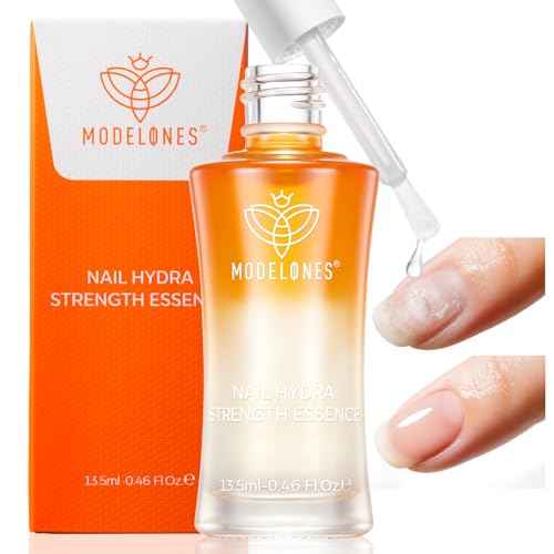 modelones Nail Strengthener and Growth Scented Nail Repair for Damaged Nails 3-in-1 Nail Hardener Extra Strong and Growth Repair Mode Gifts for Women 13.5ml 0.46 Fl Oz