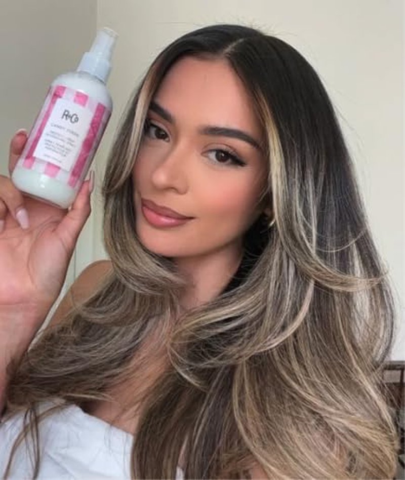 R+Co Candy Stripe Detangling Spray - Nourishes & Prevents Breakage | Vegan & Cruelty-Free | 8.5 Fl Oz