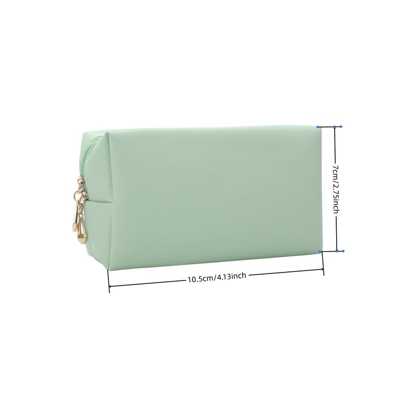 Ciulaiy Bridesmaid Proposal Gifts Letter Cosmetic makeup bag bulk for Wedding Party Favors Bachelorette party decorations Toiletry Organizer Bag Makeup Case Gift (8, White&Sage Green)