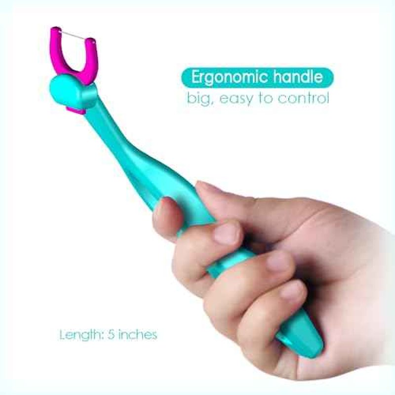 T.Smile Kids Evolutionary Clean Dental Flosser Refill Heads, Child-Sized, Fluoride Free, for Ages 3+, (140 Refills, Handle Not Included)
