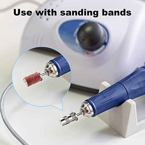Nail Drill bits,Sanding Bands for Nail Drill Shaft 3/32 inch,Drill bits for Nails,Mandrel bit for Nails,Nail Drill bits for Acrylic Nails Manicure Nails Manicure Pedicure Tool(Silver)