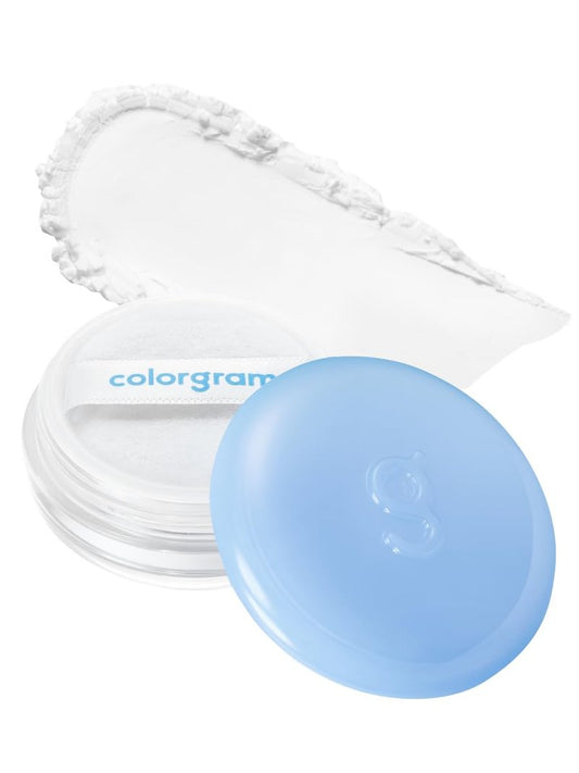 COLORGRAM Tintin Dory Blur Powder 0.14oz | Long-Lasting Pore-Perfecting Facial Setting Powder | Oil-Control Compact Powder for Smooth Matte Finish | Lightweight Silky Formula for Flawless Skin