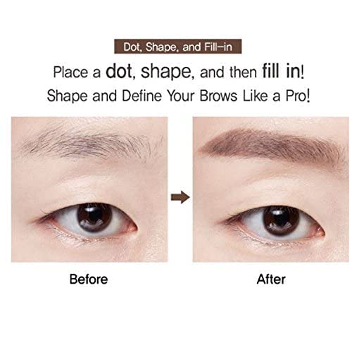 CLIO Kill Brow Auto Hard Eyebrow Pencil - Dual-End, Long-Lasting, Waterproof | Natural Brown (#01)