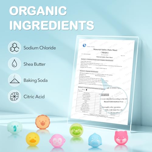 SHUCHING 14 Pcs Animal Bath Bombs with Surprise Inside, Natural and Organic Bubble Bath Fizzy Balls, Birthday Christmas Halloween Gifts Set