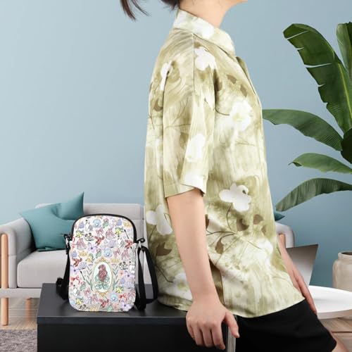 WCGXKO Princess Gift Mermaid Princess Lover Gift Mermaid Princess Lover Canvas Messenger Bag