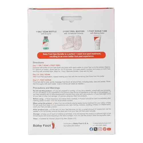 Baby Foot Spa Bundle - Original Exfoliant Foot Peel + Premium Salt Soak and 1 Foot Scrub - Baby Feet Smoothening Foot Peel, Soak and Scrub - Citrus scent - Baby Soft Foot Exfoliation Bundle Set