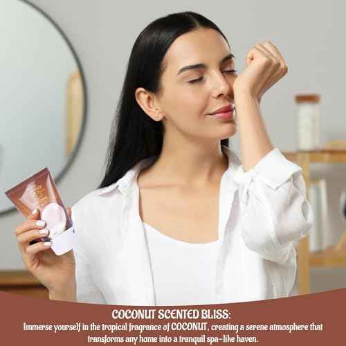 Luxury Spa Gifts for Women ? 8 Pc Coconut Scented Bath and Body Set with Bubble Bath, Lotion & More ? Luxury Self Care Kit for Wife, Mom, Best Friend, Girlfriend, Anniversary Gift by Draizee