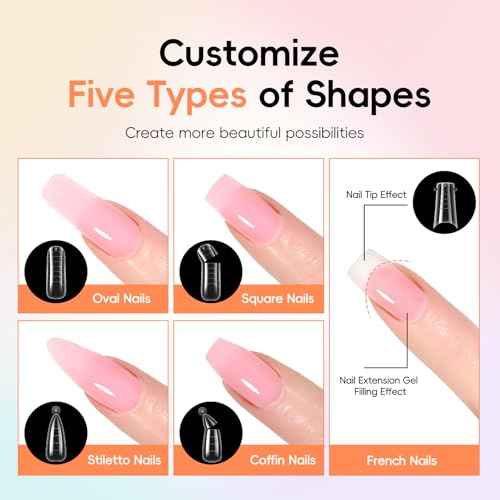 PEACECOLOR 52Pcs Poly Nail Gel Kit with Drill and U V Light 24 Colors Poly Nail Extension Gel with Cat Eye Nail Polish Glossy Matte Top Coat Nail Rhinestones Starter Kit Home Salon DIY Gifts for Women