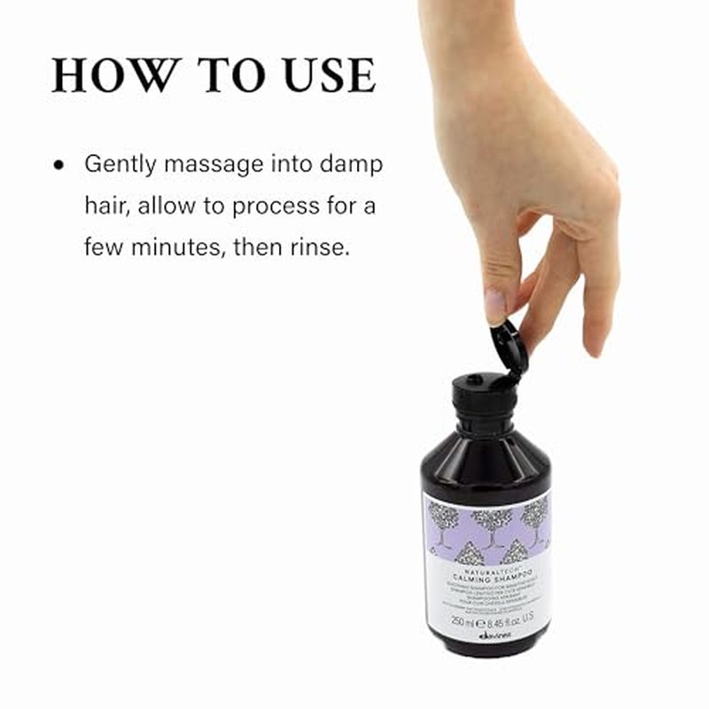 Davines Naturaltech CALMING Shampoo & Superactive Serum, Gentle Cleansing While Relieving Itch In Sensitive Scalps, Irritation Relief