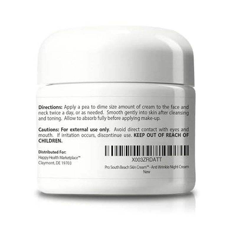 Pro South Beach Skin Cream - 2 Month Supply Anti Wrinkle Cream - Our Best Anti Aging Cream for Women - Anti Wrinkle Cream for Men - Anti Wrinkle Cream for Women - Day & Anti Wrinkle Night Cream