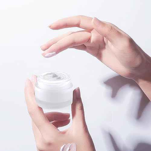 12 Pack Frosted Glass Cream Jar - 15g/0.5 oz Empty Makeup Container Refillable Travel Pot Jar For Lotion Cream Cosmetics Ointments