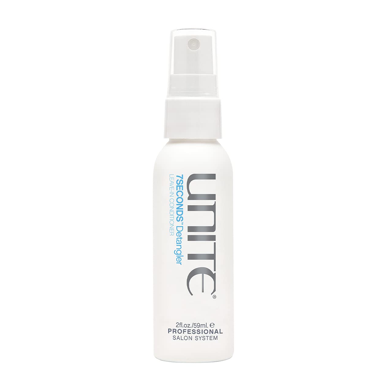 UNITE Hair 7SECONDS Detangler | Travel-Size Leave-In Conditioner that Detangles, Strengthens & Seals the Cuticle with UV/Thermal Protection | 2 Fl Oz