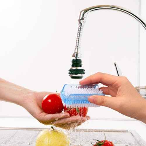 4 Pcs Nail brush Two Sided,Nail brush for cleaning fingernails Men Women,Nail brushes for Toes,Easy use fingernail brush,Nail scrubber brush for Travel,Nail cleaning brush kids