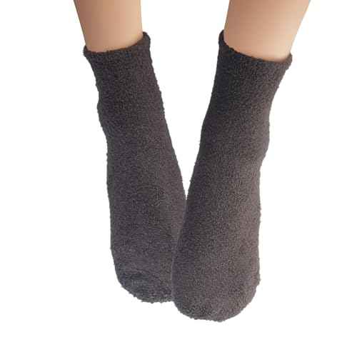 Earth Therapeutics Aloe Socks - Double Pack - Gray/Black (2 Pairs)