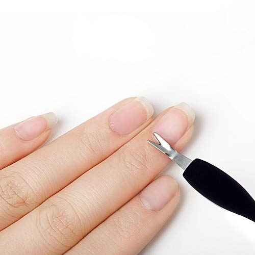 IVON 3 Pack Cuticle Trimmer Pusher Remover, Rubber Tip Gentle on Nail Bed