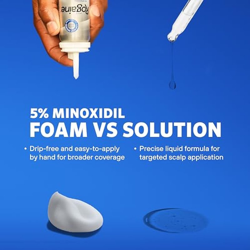 Men¡¯s Rogaine Extra Strength 5% Minoxidil, Topical Solution for Thinning & Hair Loss, Clinically Proven FDA Approved Minoxidil for Men Treatment, Regrow Fuller Hair, 3 Month Supply, 3 Bottles