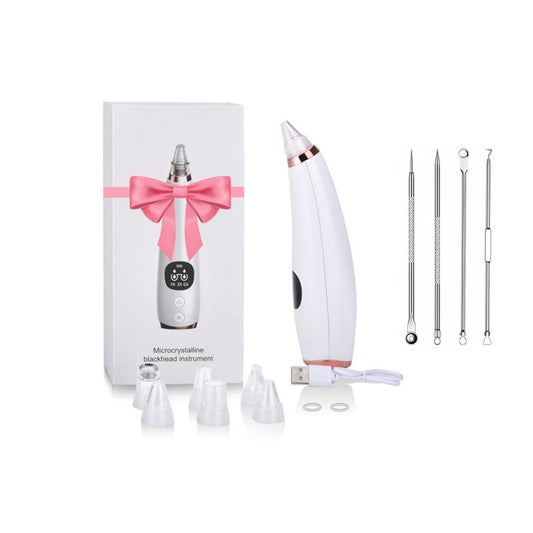 Blackhead Remover Pore Vacuum Tool Kit - 6 Suction Heads, 3 Modes, Pore Cleansing Blackhead Vacuum,Ideal for Men and Women