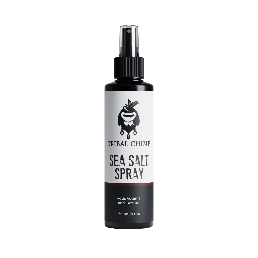 Tribal Chimp Sea Salt Spray for Men - Volumizing & Texturizing Hair Spray | 250ml, Natural & Alcohol-Free