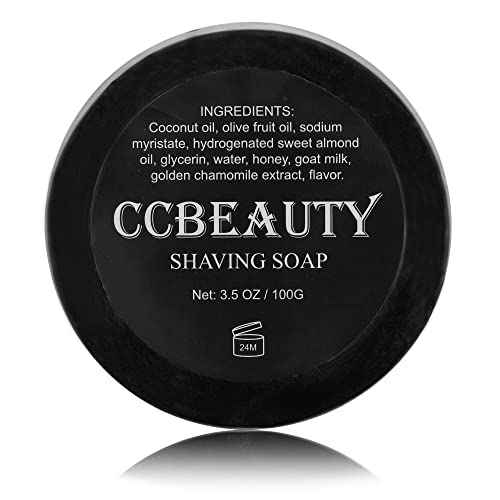 CCbeauty Mens Shaving Brush and Bowl Set, 4-in-1 Bristle Shave Brushes Kit with Stainless Steel Shaving Bowl & Soap Mug, Safety Razor Stand, Birthday Dad Gifts Set for Men, Black Soap 3.5Oz