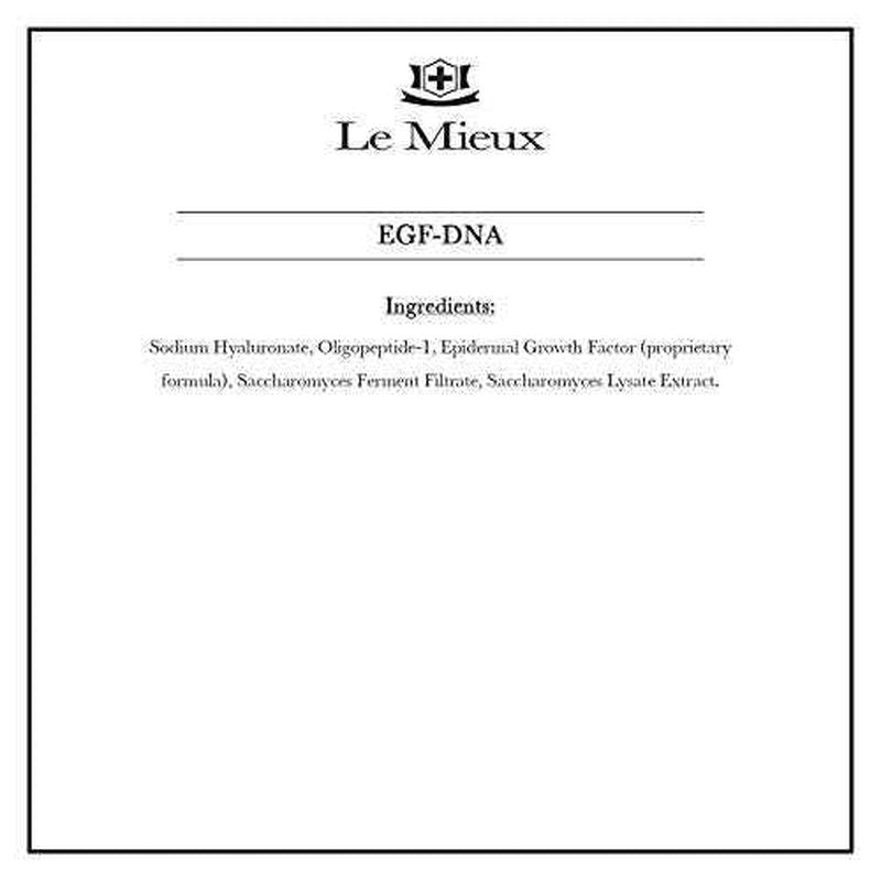 Le Mieux EGF-DNA Serum - Epidermal Growth Factor Serum for Face with Hyaluronic Acid for Post-Procedure & Aging Skin (1 oz / 30 ml)