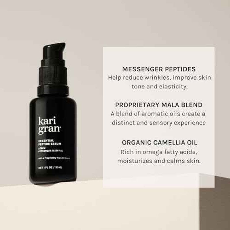 Kari Gran Essential Peptide Serum, Anti-Aging Serum With Matrixyl 3000 OS and 15 Plant Oils (50 ml)