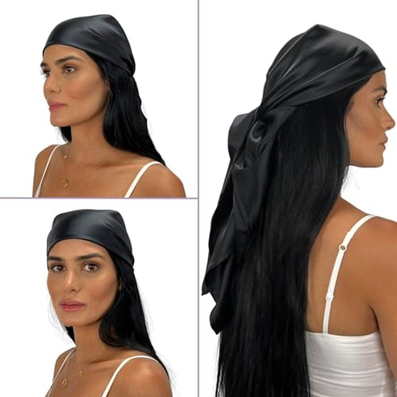 Mulberry Park Silks 100% Silk Head Scarf 36" - 19 Momme Women's Hair Wrap for Sleeping, Reduce Damage, Wear Day & Night