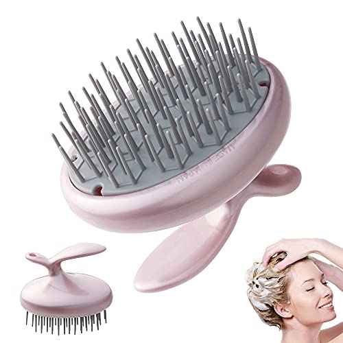 Terra Distribution Scalp Scrubber [Made in Japan] Unique Layout Shampoo Brush for Smooth Brushing Long Hair, Head Massage, Men, Women, and Gift