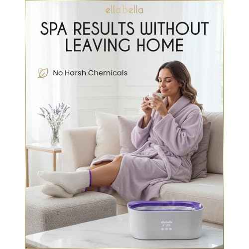 ELLA BELLA¢ç Paraffin Wax Machine for Hand & Feet ? Parafin Wax Warmer ? Everything in One Kit ? Paraffin Wax Refills, Mitts & Booties ? Soothing Relief with Parrafin Hot Wax ? Home Paraffin Wax Bath