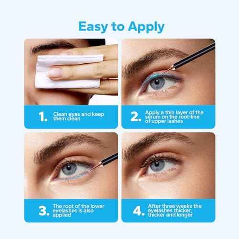 Eyelash Growth Serum (0.17 oz), Lash Serums for Fuller & Longer Looking Alluring Eyelashes, Eyelash Serum for Eyelashes & Eyebrows, Premium Lash Growth Serums for Eyelash Extensions