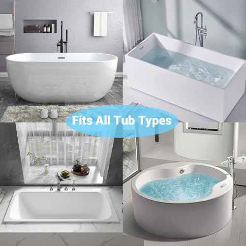 Bath Pillow Luxury Bathtub Pillow - Bath Pillows for Tub Neck and Back Support, Ergonomic Tub Pillow for Bath with 4D Air Mesh + 6 Strong Suction Cups, Great Spa Gifts Bathtub Accessories