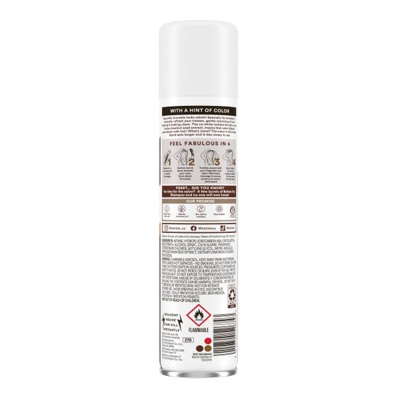 Batiste Dry Shampoo for Medium Brunette - Refreshing Hair Cleanser | 6.73 oz (199ml) - 6 Pack