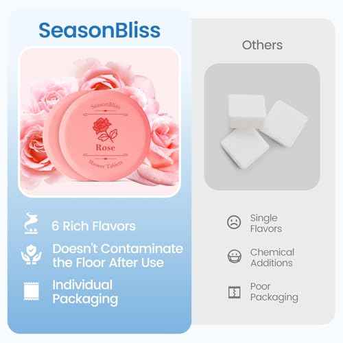 Shower Steamers 60 PCS with Individually Wrapped, Shower Bombs for Women with 6 Rich Scents, Rose Peppermint Citrus Eucalyptus Ocean Lavender, Christmas Birthday Mother's Day Present for Mom Wife Men