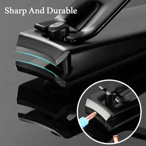 Manicure Pedicure Kit, Nail Clippers Set, Fingernail and Toenail Clipper Cutters, 16 Pieces Stainless Steel Professional Nail Care Tools with Travel Leather Case for Men Women Gift