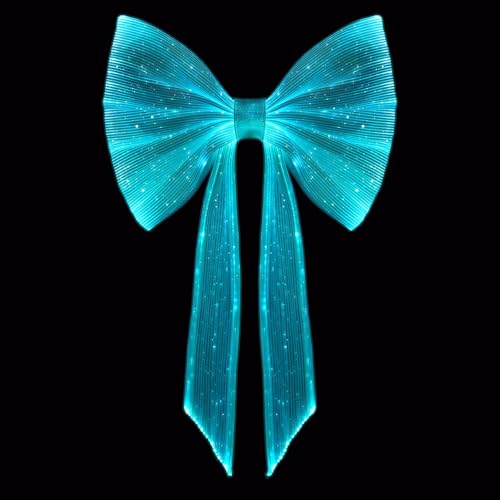 Light up Hair Accessories 7 Colors LED Hair Bow with Veil Rave Hair Clips Glow Hair Barrettes for Wedding