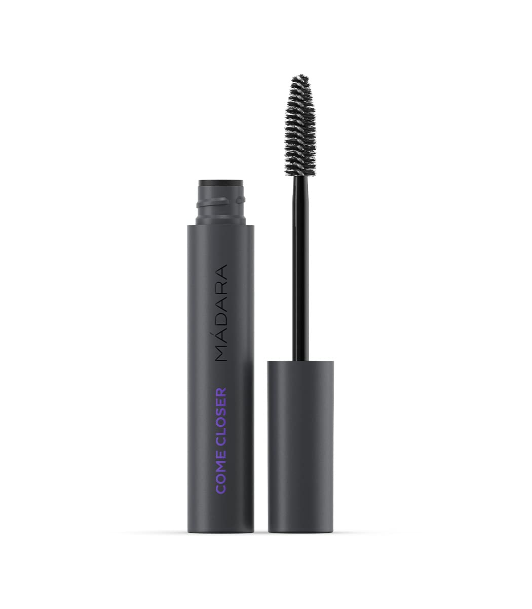 MADARA Organic Skincare | Come Closer Infinite Lash Mascara – Lengthens And Defines, Peptide-infused Formula, Without Synthetic Colourants, Jet-black Color, Ecocert Certified - 0.2oz
