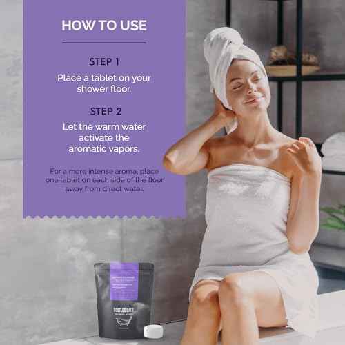 Shower Steamers Aromatherapy Lavender 8 Pack, 100% Pure Essential Oil, All Natural, for Men and Women, Made in USA