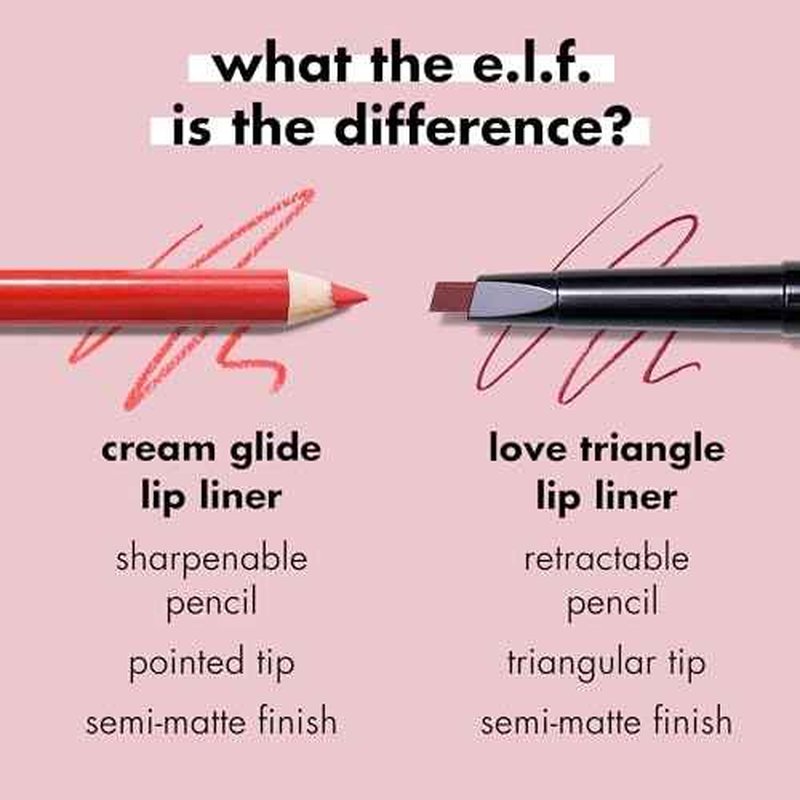 e.l.f. Cream Glide Lip Liner, Highly-Pigmented Pencil For Shaping & Sculpting Lips, Semi-Matte Finish, Vegan & Cruelty-Free, Espresso Martini