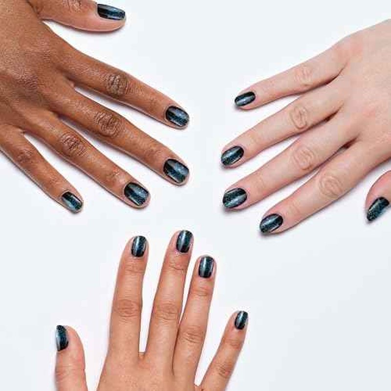 Sally Hansen Miracle Gel Nail Polish Special Effect Top Coat | Salon Quality, Gel-Like Formula, Two-Step System, No UV Light Needed, Long Lasting | 112 Glitterstorm | Sheer Glittery Purple Nail Polish