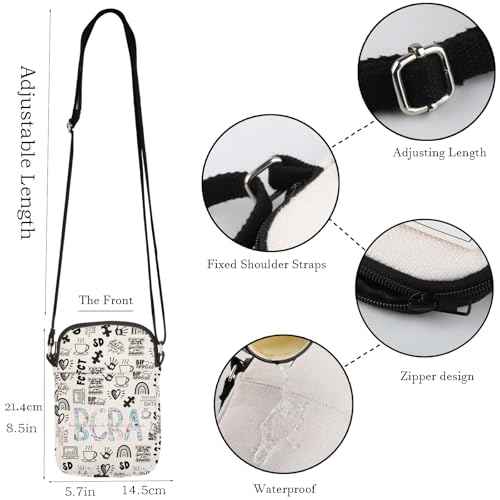 WCGCKO Behavior Therapist Gift Certified Behavior Analyst Gift BCBA Crossbody Purses Bag Messenger Bag For Women (BCBA boa CR)
